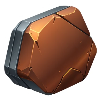 shiny iron ore sticker
