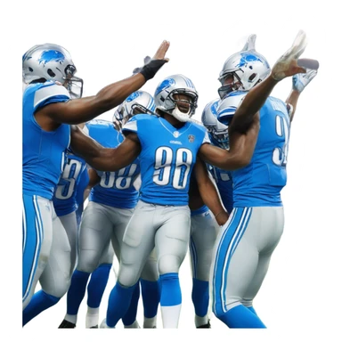Detroit Lions  touchdown  sticker