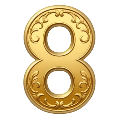 Fancy number 9 sticker