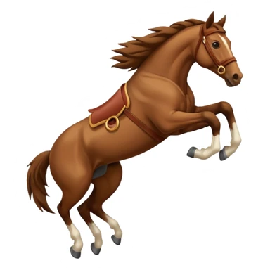 Horse jumping sticker