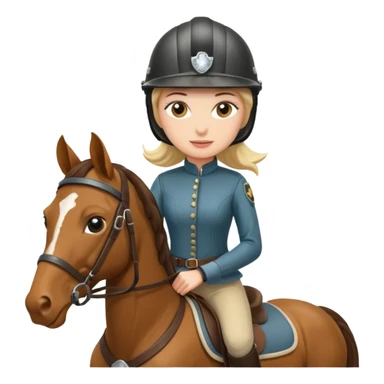 women on horse sticker