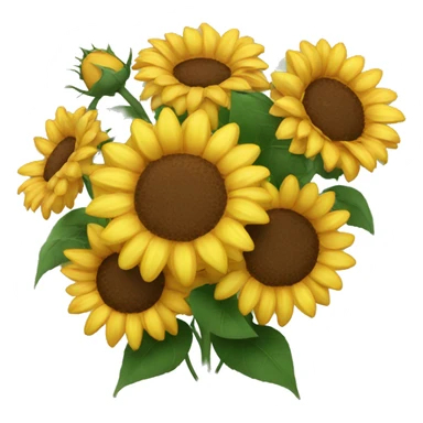 Roses and sunflower bouquet  sticker