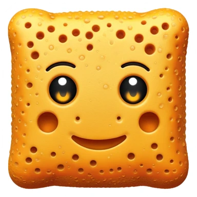 orange sponge sticker