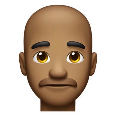 Serious emoji with tongue sticking out sticker