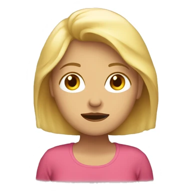 Mujer rubia durmiendo sticker