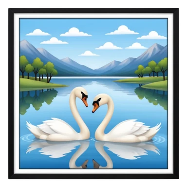 swan lake sticker