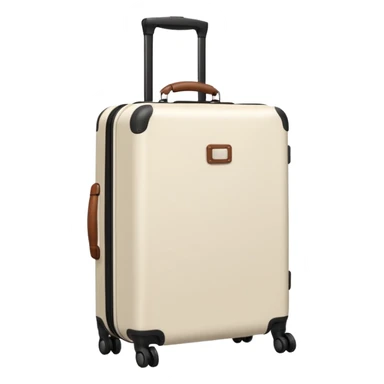 aesthetic ivory minimal luggage sticker