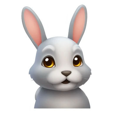 Conejo atigrado con ojos demoníacos en un bosque tenebroso al atardecer con brisa marina y con estrellas en el cielo sticker