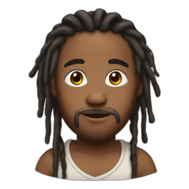 man with dreads and baby sticker