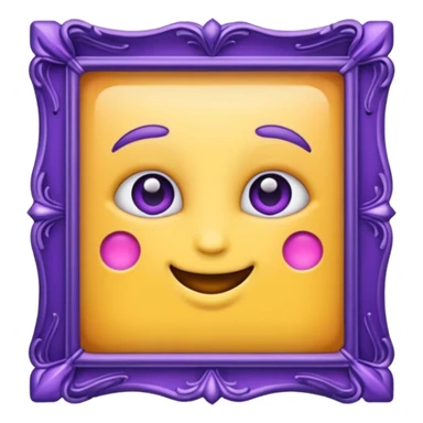 Purple frame sticker
