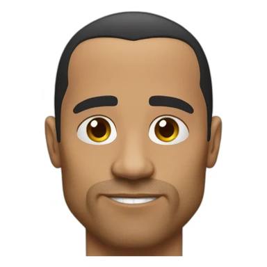 The rock sourcil lever  sticker