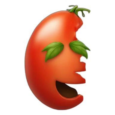 tomato face palm sticker