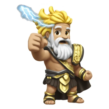 Zeus throwing his master bolt￼ sticker