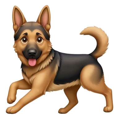 German Shepherd spielen  sticker