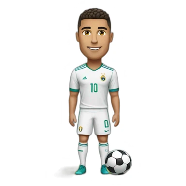 ronaldo with football sticker