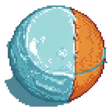 icy blue Uranus planet sticker