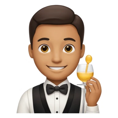 emoji camarero sticker