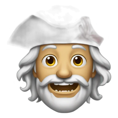 The scary old pirate sticker