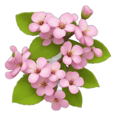 Cœur en fleurs de cerisier sticker