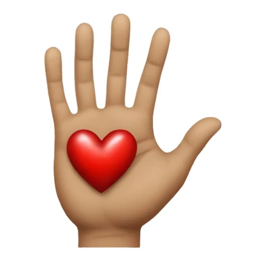 🫰🏽place a red heart just above the crossed fingers sticker