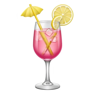 Cocktail Pink With Lemon sticker