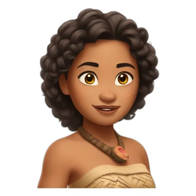 Moana from Disney movie sticker