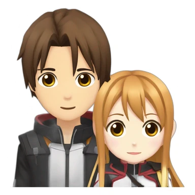 Kirito et asuna sticker