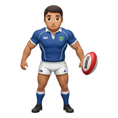 Disfraz de jugadora de rugby de cuerpo entero sticker