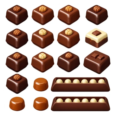 Chocolate bonbons sticker