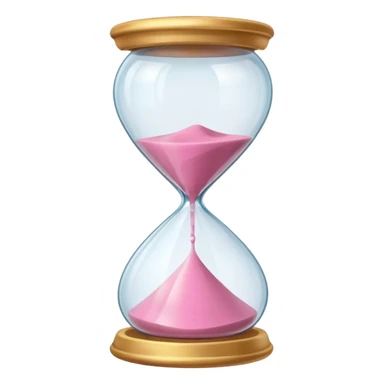 pink hourglass sticker