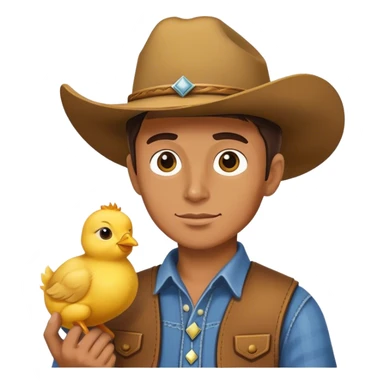 Merge a 🤠 and 🐥 sticker