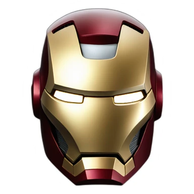 Iron Man Helmet on Black Background and Shiny eyes sticker