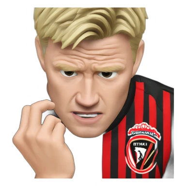 Eddie Howe biting nails sticker