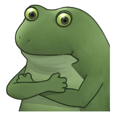 Crossing arms sticker