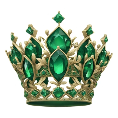 emerald king crown sticker