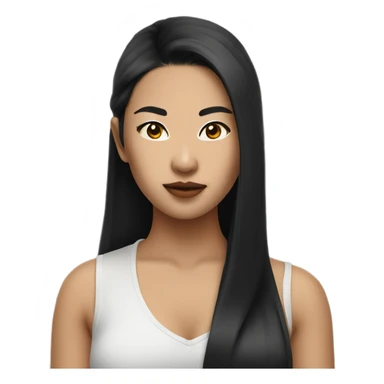 Asian baddie sticker