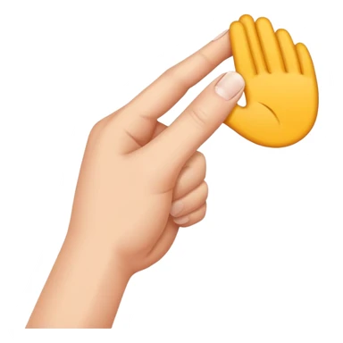 hand pulling something forward sticker