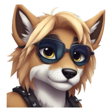 Edgy anthro furry by Falvie, LiLaiRa, AngieWolf sticker