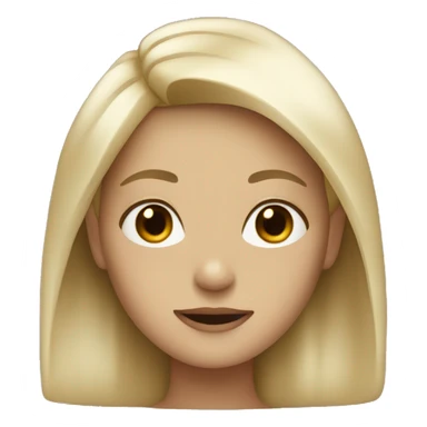 Ash blonde girl  sticker
