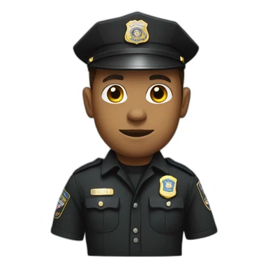 police officer with FBI clothing sticker
