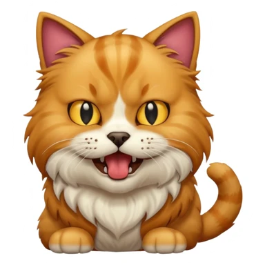 A cat eating a dog  sticker
