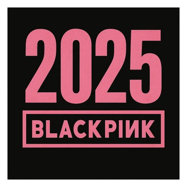 2025 year blackpink text sticker
