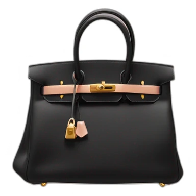 Hermès birkin bag black sticker