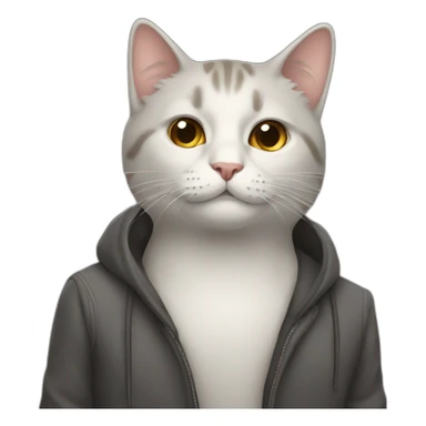 Gato fumando sticker