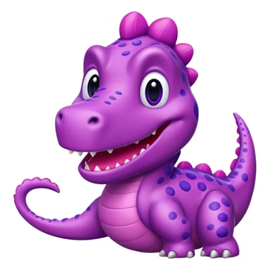Barney the pink dinosaur sticker
