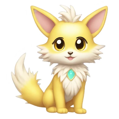 Anthro-Pastel-Fur-Sona-Chibi-Shiny-Fakémon full body sticker