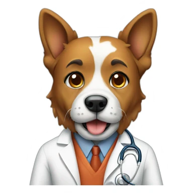 dog doctor research sticker