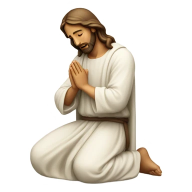 Jesus praying sticker