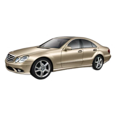 Mercedes w219 color champagne bottom view sticker