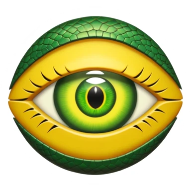 Realistic Cat-Reptile slit pupil eye in a circle  sticker